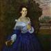 Lady in Blue. Portrait of the Artist Yelizaveta Martynova (1868-1904)
